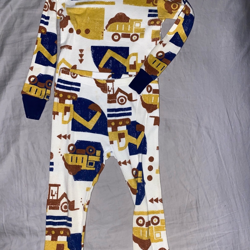 Construction Themed Kids Pajama Set